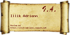 Illik Adrienn névjegykártya